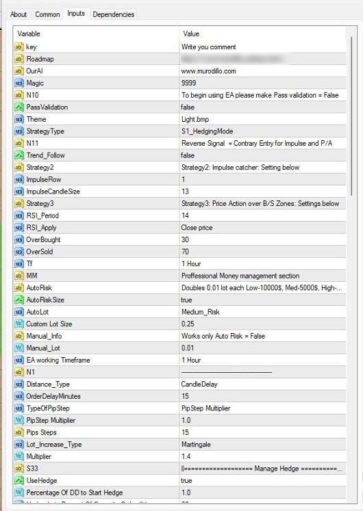 dabutrader ea mt4 settings