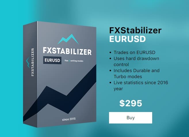 FXStabilizer EA EURUSD Second Version Trades On EURUSD Currency Pair Only