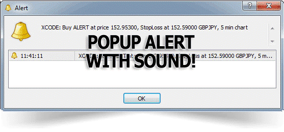 Popup alert Forex Success Code
